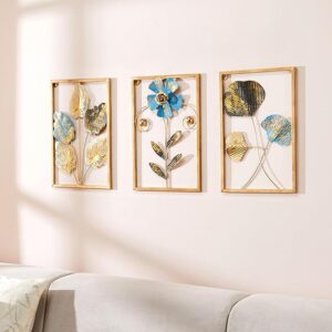 Solimo Leaves Metal Wall Decor