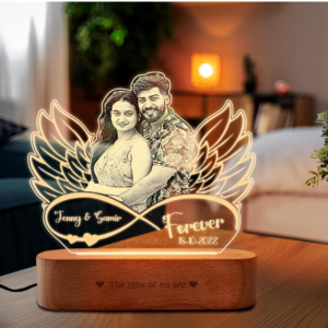 Home acrylic led lamp romantic gift for valentine's day,